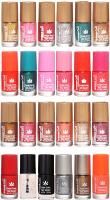 

Aroma Care Shiny and Modern Glitter Nail Polish Combo 020 Multicolor(Pack of 24)