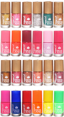 

Aroma Care Shiny and Modern Glitter Nail Polish Combo 016 Multicolor(Pack of 24)