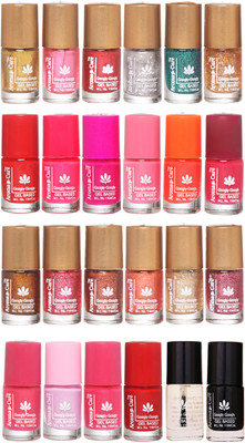 

Aroma Care Shiny and Modern Glitter Nail Polish Combo 011 Multicolor(Pack of 24)