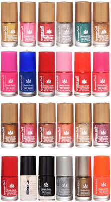 

Aroma Care Shiny and Modern Glitter Nail Polish Combo 018 Multicolor(Pack of 24)