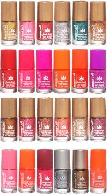 

Aroma Care Shiny and Modern Glitter Nail Polish Combo 009 Multicolor(Pack of 24)