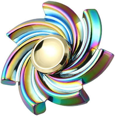 

Krypton Fidget Paper Weight Anti Stress Steel Paper Weights with RainBow(Set Of 1, Multicolor)