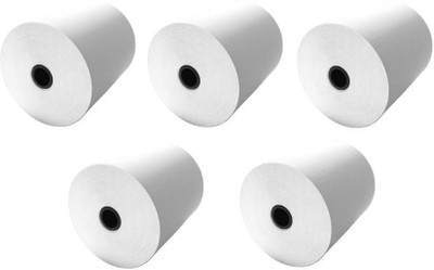 

InventorySpark Combo Unruled 79MMX50Mtr Thermal Paper(Set of 5, White)