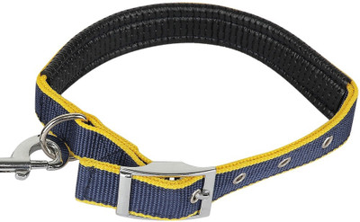 

SRI Imported High Quality Color Combo Leash And Collar Set With Extra Neck Padded For Dog 112 cm Dog Strap Leash(Blue)
