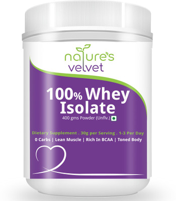 

Natures Velvet Lifecare Whey Protein Isolate 400gms Whey Protein(400 g, Natural)