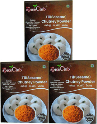 

The Spice Club Til (Sesame) Chutney Powder 100g (Pack of 3) 300 g(Pack of 3)