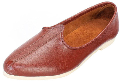 

Ramraj Men Synthetic Wedding Mojari Casuals For Men(Brown