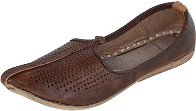 

Ramraj Traditional Leather Mojaris Casuals For Men(Brown