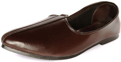 

Ramraj Men Synthetic Wedding Mojari Casuals For Men(Brown