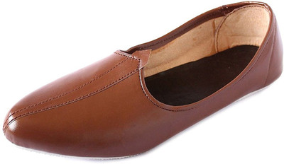 

Ramraj Men Synthetic Wedding Mojari Casuals For Men(Brown