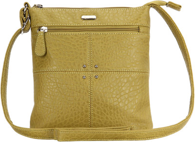 

Lavie Women Casual Green PU Sling Bag