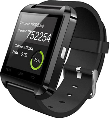 

Pinnaclz U8SWB Smartwatch(Black Strap Regular)