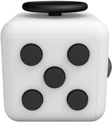 

Aeoss Stress Cube and Fidget Toy , Focus and Relieve Stress for Children & Adults Anxiety Attention (WHITE BLACK)(White)