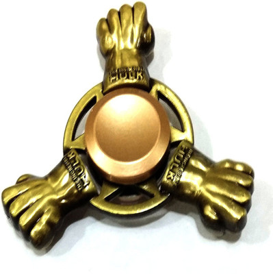 Happy GiftMart High Quality Metal Hulk Fidget Finger Spinners With Guaranteed 2 Minute Spin Time(Gold)