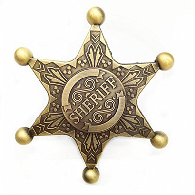 

Happy GiftMart High Quality Metal Toy Story Sheriff Fidget Finger Spinners With Guaranteed 1 Minute Spin Time(Brown)