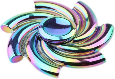 

Smilemakers Rainbow Spiral Fidget Hand Spinner Toy(Multicolor)