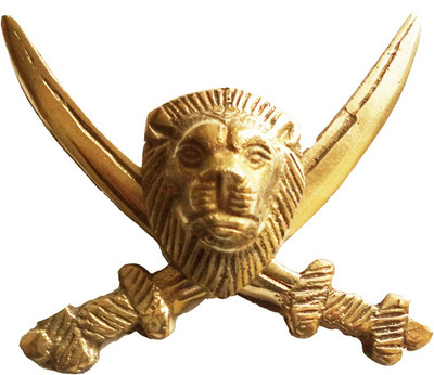 

Almos Rear Number Plate Lion with Sword Royal Enfield Emblem