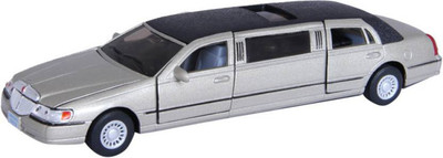 

Kinsmart Die-Cast Metal 1999 Lincoln Town Car Limousine(Golden)