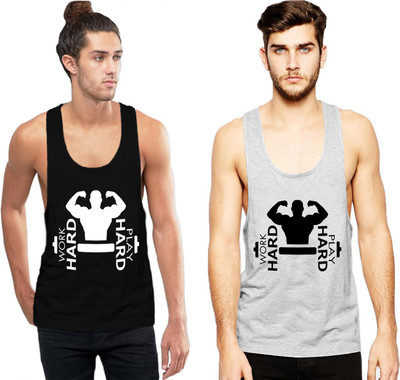 Cottonbeans Men Vest(Pack of 2)