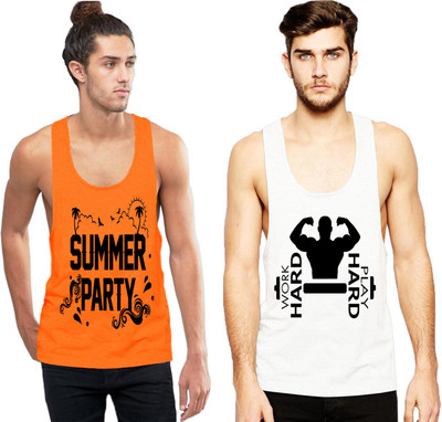 Cottonbeans Men Vest(Pack of 2)