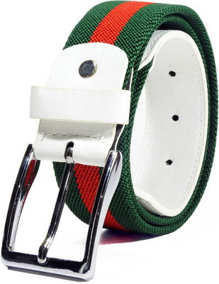 

Vogard Men & Women Casual, Party, Evening, Formal Green, White Fabric Belt
