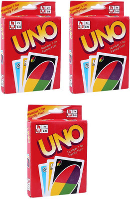 

Memore Uno Game Card (Pack of 3)(Multicolor)