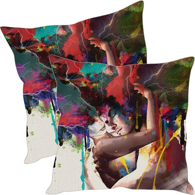 

Sleep Nature's Printed Cushions Cover(Pack of 2, 30.63 cm*30.63 cm, Multicolor)