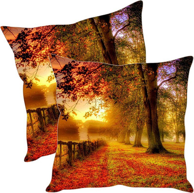

Sleep Nature's Printed Cushions Cover(Pack of 2, 40.63 cm*40.63 cm, Multicolor)