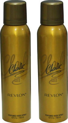 

Revlon Charlie Gold Body Spay (150ml*2)-Combo Body Spray - For Women(300 ml, Pack of 2)