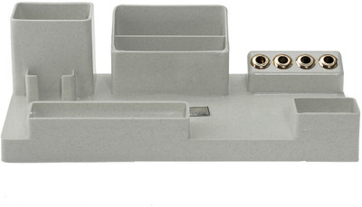 

Kebica 6 Compartments Plastic Desk Organizer(White)