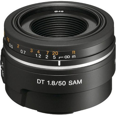 Sony DT 50mm f/1.8 SAM A-Mount Lens(Black, 50mm)