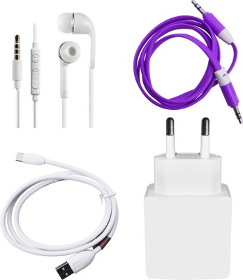 DAKRON Wall Charger Accessory Combo for Samsung Galaxy Star 2(White)