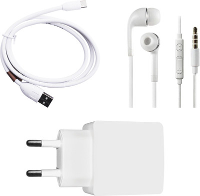 DAKRON Wall Charger Accessory Combo for Intex Aqua Super(White)