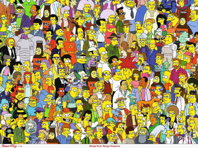 

Akhuratha Designs TV Show The Simpsons Cast HD Wall Poster Paper Print(12 inch X 18 inch, Rolled)