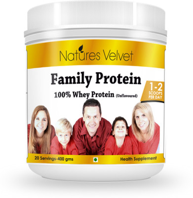 

Natures Velvet Lifecare Family Protein Whey Protein(400 g, Natural)
