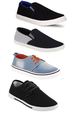

Chevit Men's QUAD Pack of 4 Casual Sneakers Shoes (Sports Shoes & Loafers) For Men(Multicolor