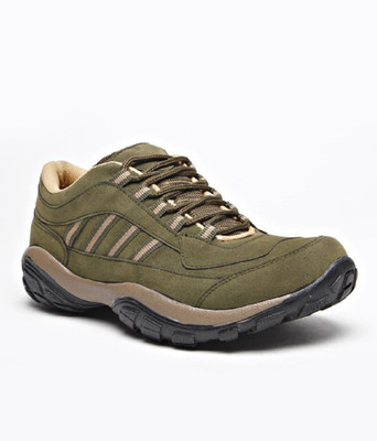 

BAAJ Bj206 Suede Sports Running Shoes For Men(Green, White