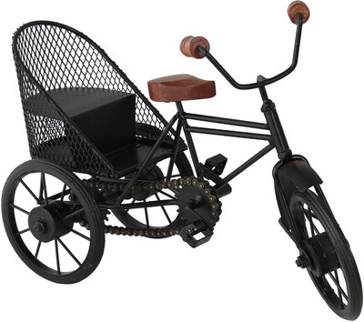 

Craft Art India Home Decor Decorative Miniature Of Metal Rickshaw {CRAFT-0006 / Size (CM) : 24.13x31.75x15.875} Decorative Showpiece - 24.13 cm(Iron, Multicolor)