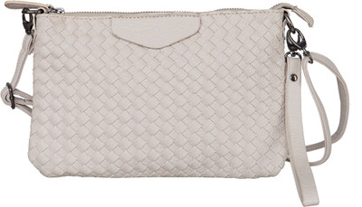 

peaubella Women Casual Beige Leatherette Sling Bag