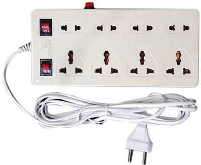 

Skyjet Extension Strip 8 Socket Surge Protector(White)