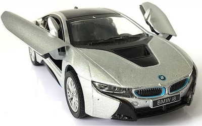 

Toyshine 1:36 Die Cast BMW i8 Sports Car, Opening Doors,{GREY}(Multicolor)