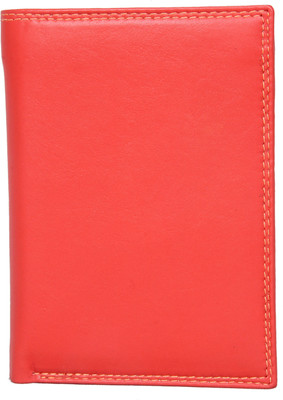 

Bill Fold Artistic Leather Girls Red Genuine Leather Wallet(9 Card Slots)