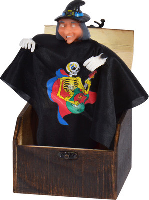 

SN toy zone Wooden Haloween Ghost 2 Punch Pop Up(Black)