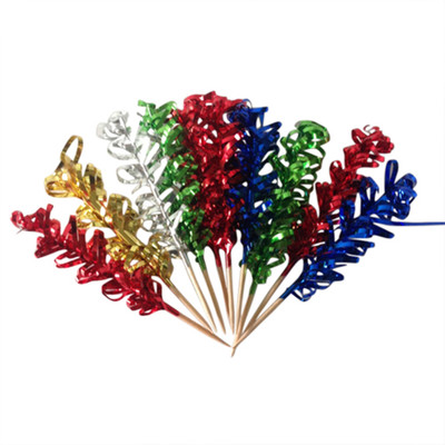

Funcart Mettalic fringes toothpicks (pack of 10)