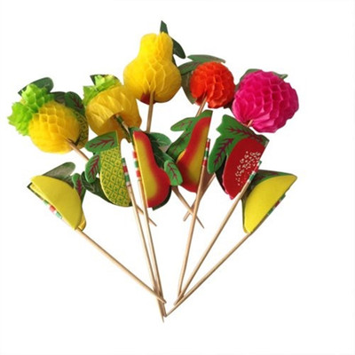 

Funcart Multicolor fruits topper toothpicks ( pack of 30)