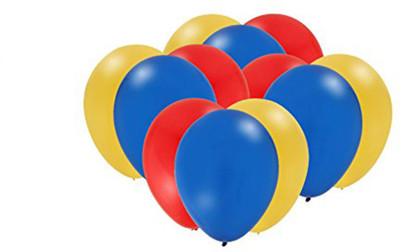 

PARTY PROPZ Solid SUPER HERO BIRTHDAY DECORATION/PLAIN BALLOON(SET OF 25) / SUPER HERO PARTY SUPPLIES Balloon(Multicolor, Pack of 25)