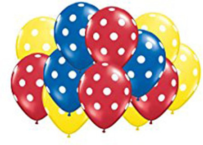 

PARTY PROPZ Printed POKEMON BIRTHDAY DECORATION/ POLKA DOT BALLOON SET OF 25/ POKEMON PARTY SUPPLIES Balloon(Multicolor, Pack of 25)