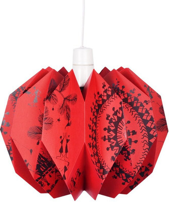 

FloftStudio Warli Art Origami Handmade Lampshade Chandelier Ceiling Lamp
