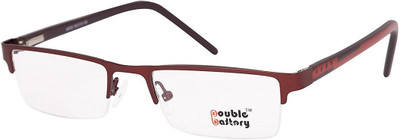 DOUBLE BATTERY Half Rim Rectangle Frame(47 mm