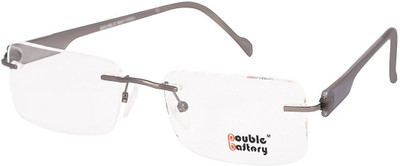 

DOUBLE BATTERY Rimless Square Frame(52 mm